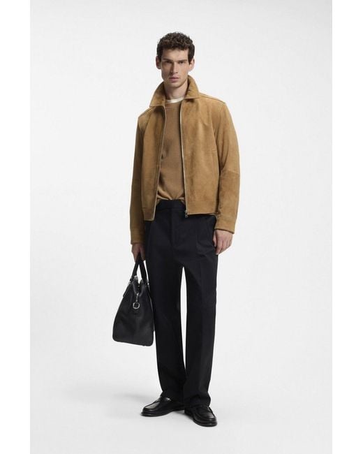 Boss Natural H Malbano 7 Leather Jacket for men