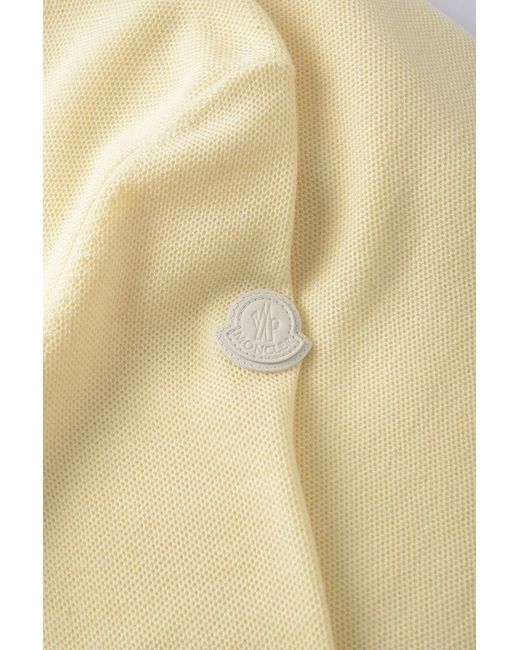 Moncler Natural Tonal Logo Sweater for men