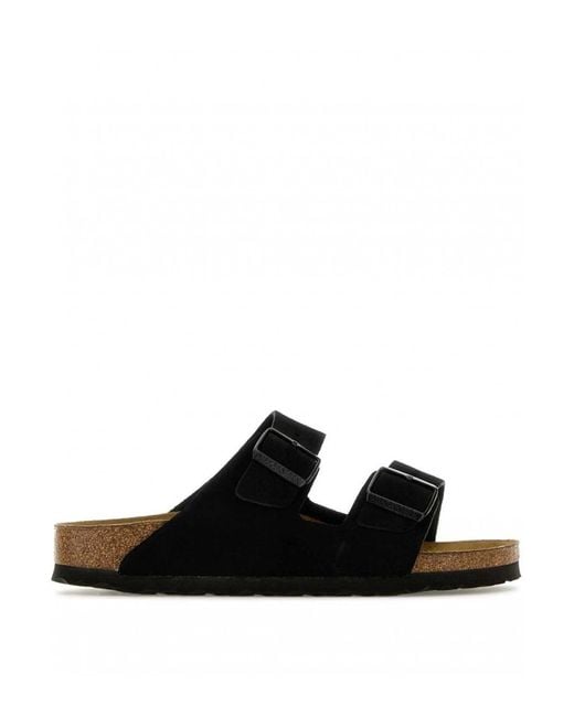 Birkenstock Black Women Arizona Suede Leather