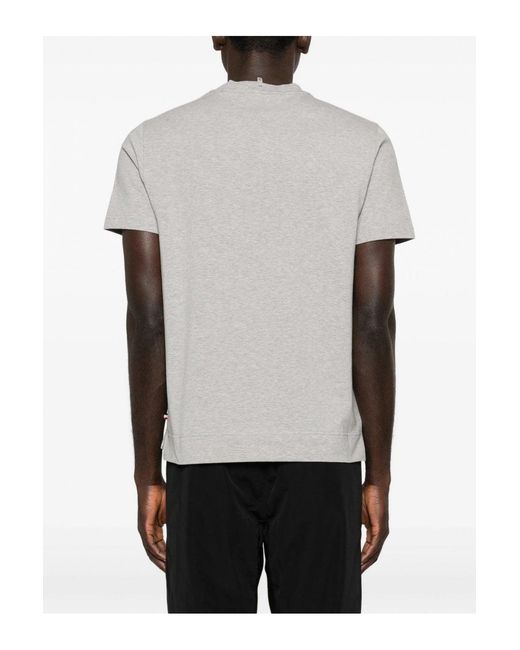 Moncler Gray Text Branding T Shirt for men