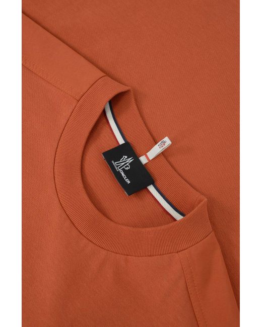 3 MONCLER GRENOBLE Orange Pocket T Shirt for men
