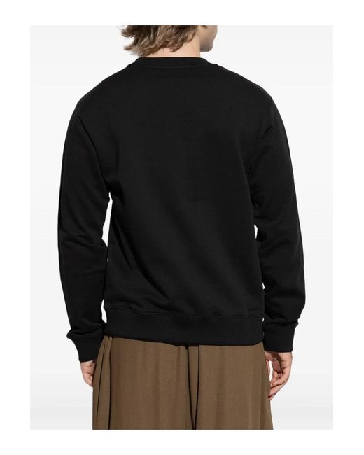 KENZO Black Happy Tiger Embroidered Slim Sweatshirt for men