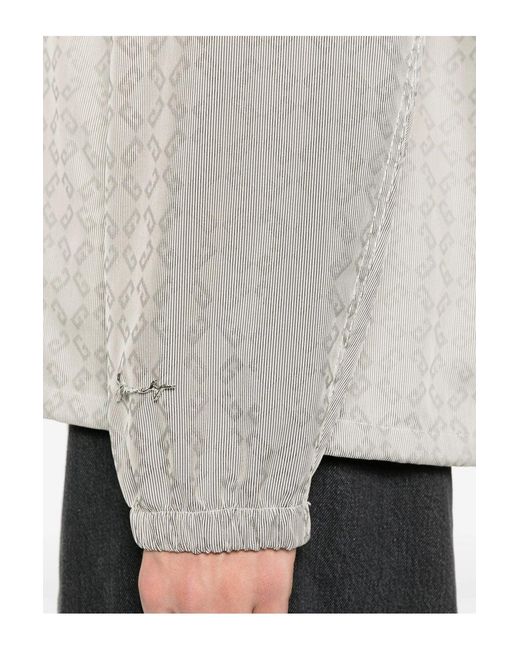 Givenchy Gray Monogram Windbreaker for men