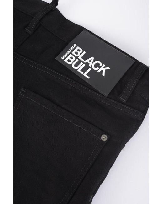 DSquared² Cool Guy Solid Black Jeans for men
