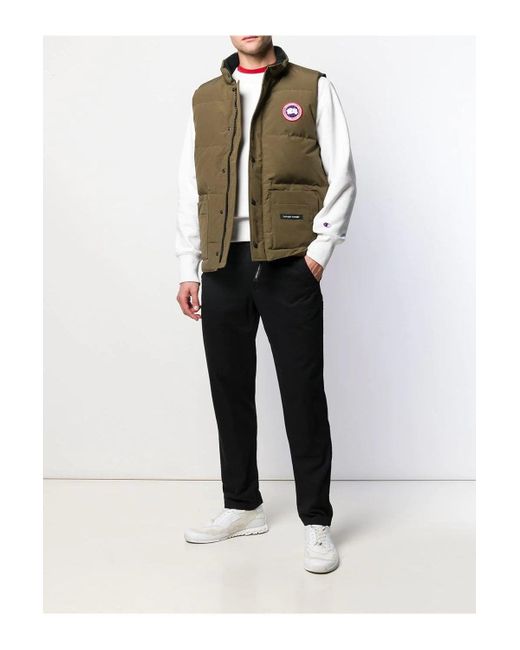 Canada Goose Green Freestyle Vest Khaki for men