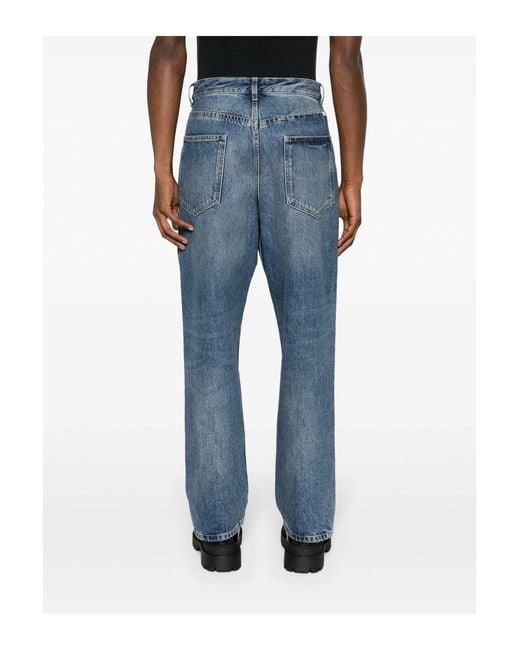 Givenchy Blue Vintage Straight Fit Jeans for men