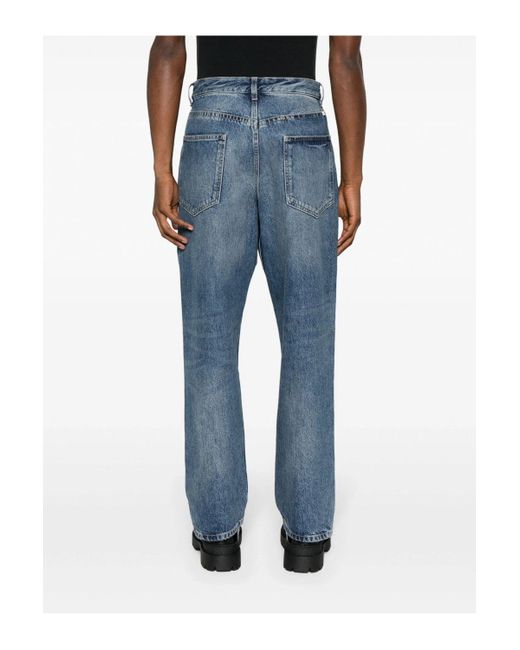 Givenchy Blue Vintage Straight Fit Jeans for men