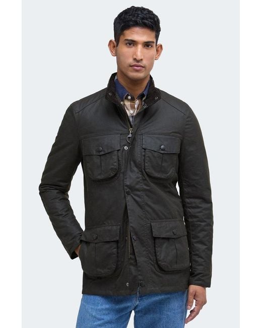 Barbour Black Corbridge Wax Jacket for men