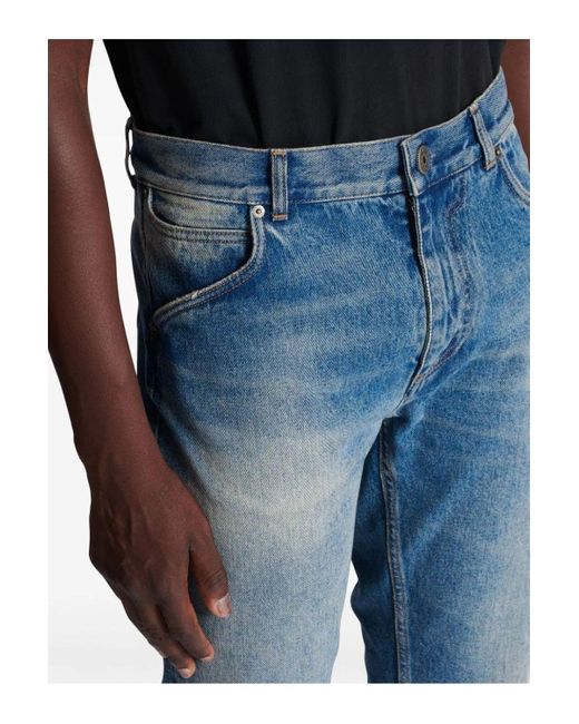 Balmain Blue Vintage Denim Jeans for men
