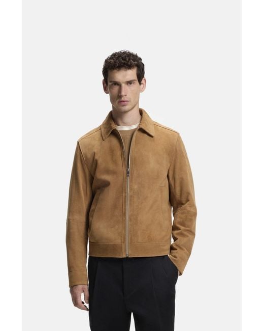 Boss Natural H Malbano 7 Leather Jacket for men
