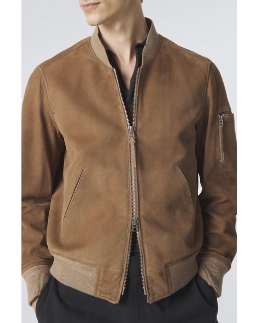 Tom Ford Brown Light Suede Bomber for men