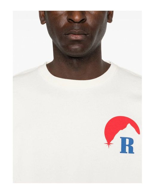 Rhude White Moonlight Regatta Tee for men