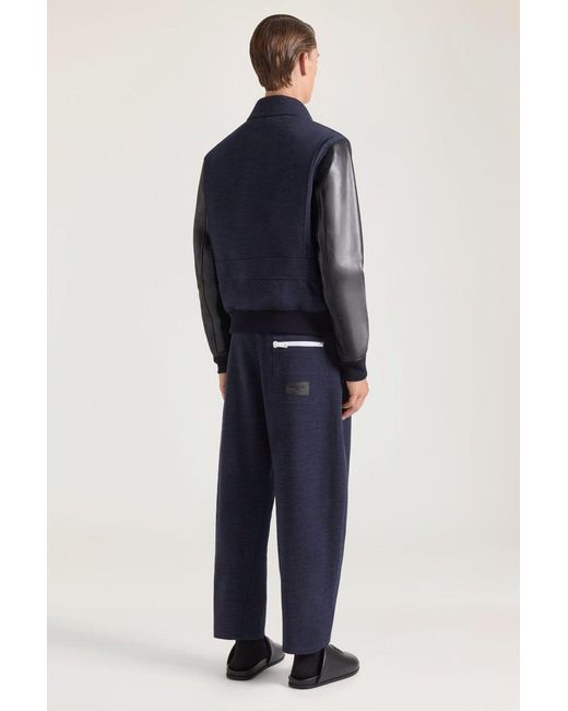 Givenchy Blue Calf Leather Jacket for men