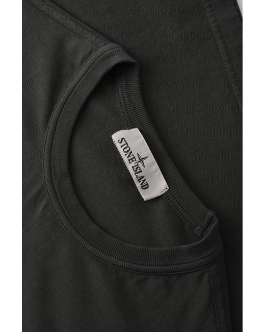 Stone Island Black Slant Pocket 2100008 T Shirt for men