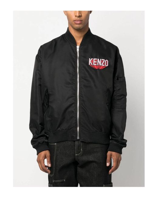 KENZO Black 3d Flight Bomber for men