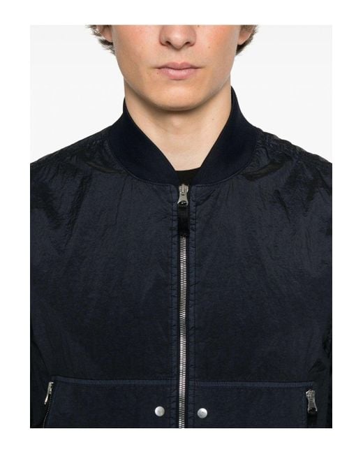 Stone Island Blue 4100019 Bomber Jacket for men