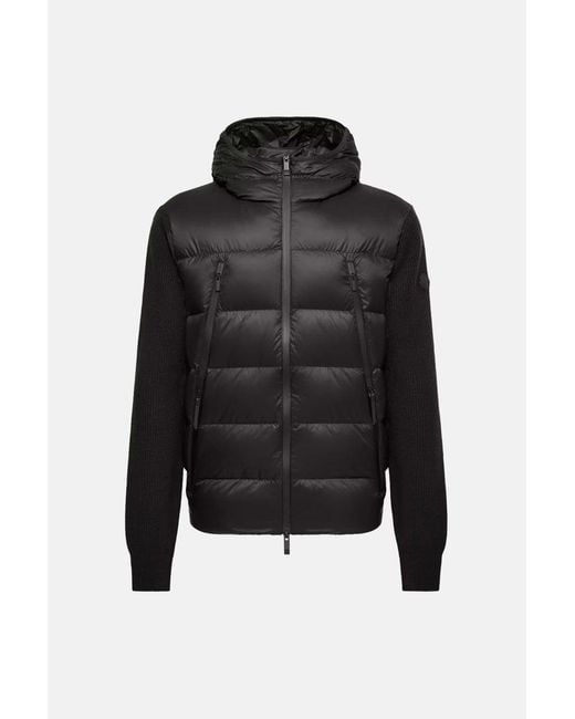 Moncler Black Hybrid Hooded Jacket for men