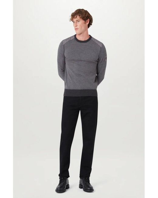 Belstaff Gray Kerrigan Crewneck Sweater for men
