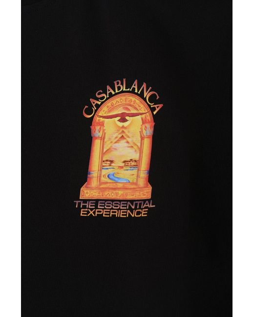 Casablanca Black Hermons Mirage Arch Classic T-shirt for men
