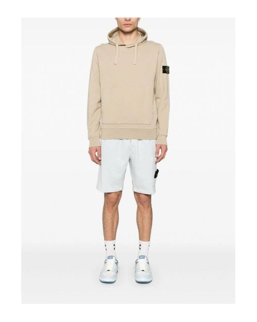 Stone Island Natural Compass Badge S0051 Hooded Top for men