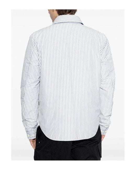 Moncler White Crescent Shirt Jacket for men