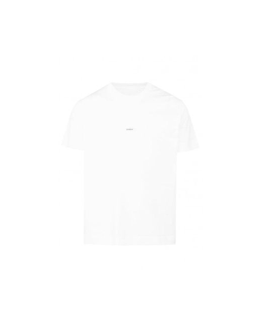 Givenchy White Plaque Slim Fit T Shirt for men