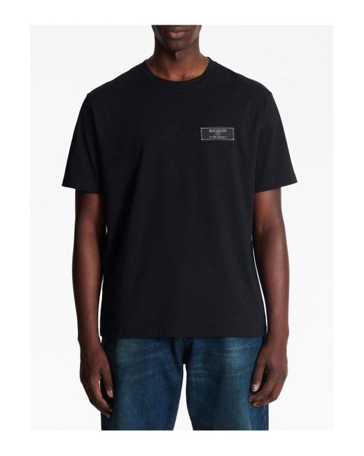 Balmain Black Label T-shirt Straight Fit for men