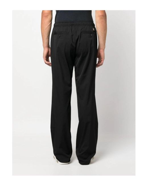 Palm Angels Black Pa Monogram Travel Pants for men