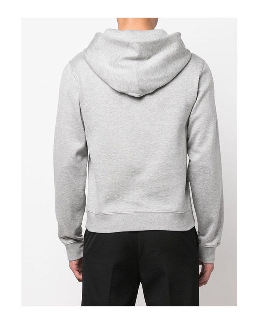 Valentino White Embroidered Branding Hoodie for men