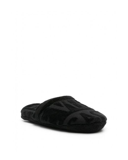 Versace Black Bath Slippers The for men