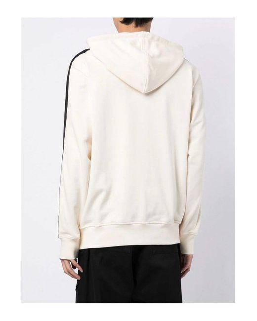McQueen Natural Tape Detail Hooded Top for men