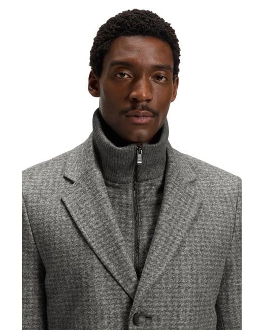 Boss Gray H Hyde J Bib Pad 254 Coat for men