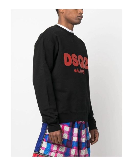 DSquared² Black Dsq2 Sweatshirt for men