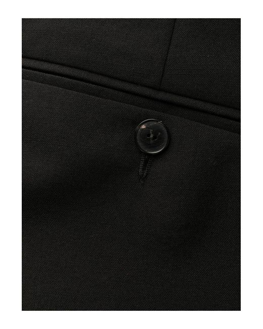 Valentino Black Tailoring Wool Trousers for men