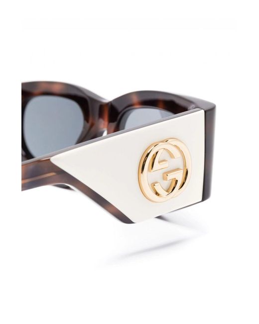 Gucci Black Iconic Interlocking GG Sunglasses
