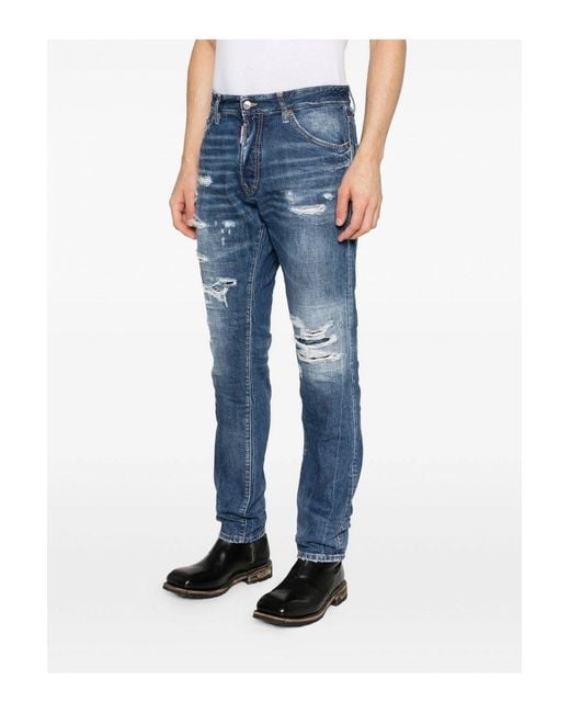 DSquared² Blue Teddy Jeans for men