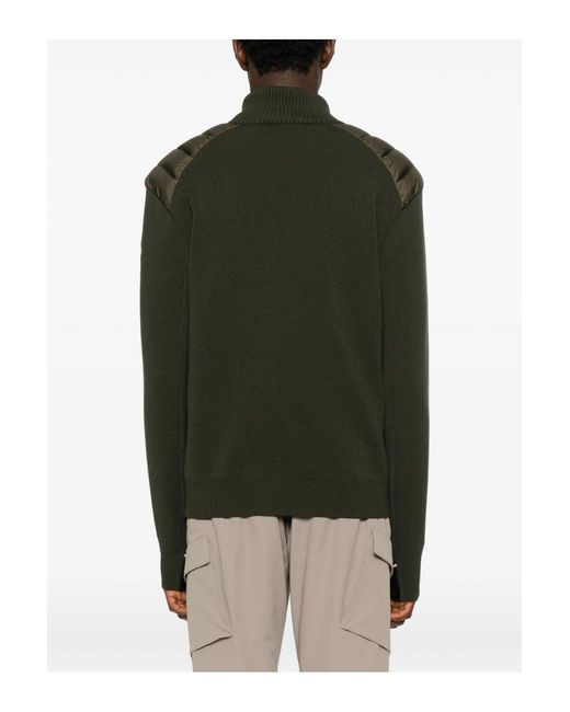 Moncler Green Zip Through Cardigan for men