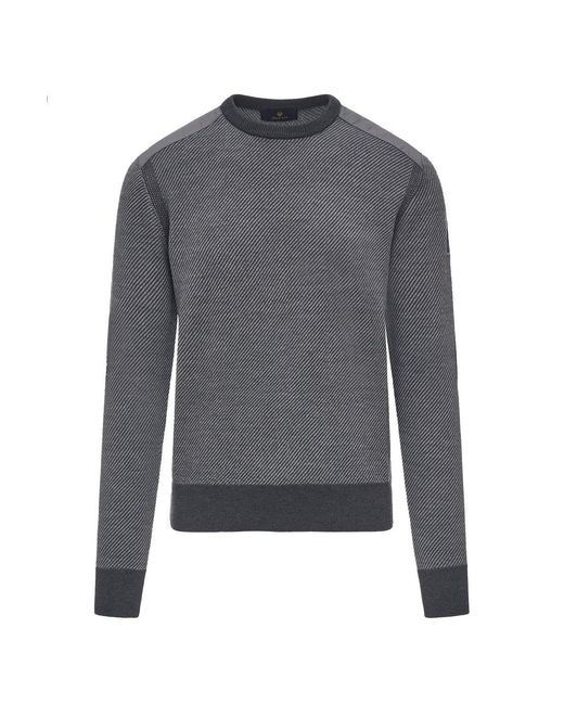 Belstaff Gray Kerrigan Crewneck Sweater for men