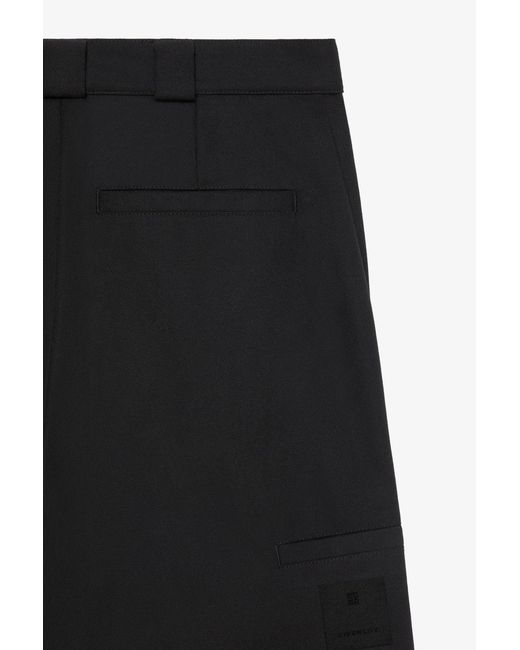 Givenchy Black Cotton Mix Trousers for men