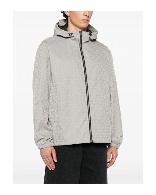 Givenchy Gray Monogram Windbreaker for men