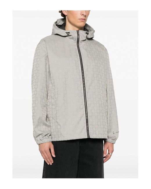 Givenchy Gray Monogram Windbreaker for men