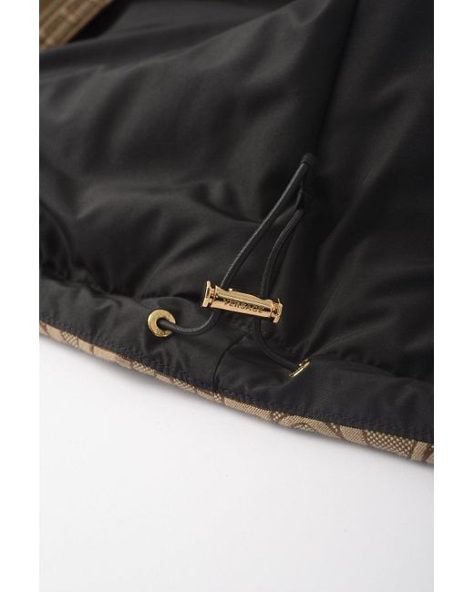 Versace Brown All Over Down Jacket for men