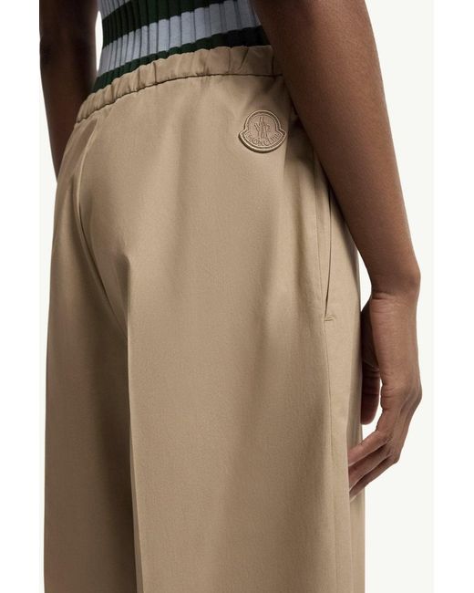 Moncler Natural Open Cuff Trousers