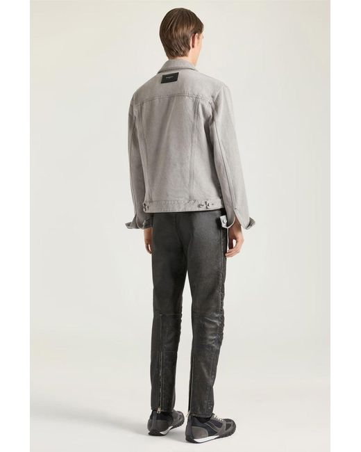 Givenchy Gray Denim Western Jacket for men