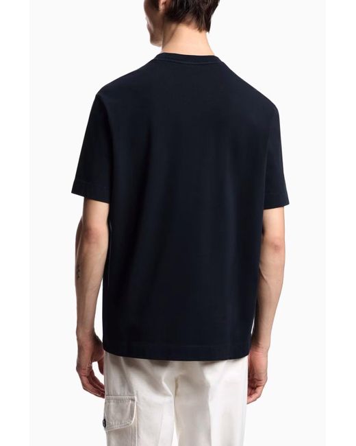 Emporio Armani Blue Pocket Detail T Shirt for men