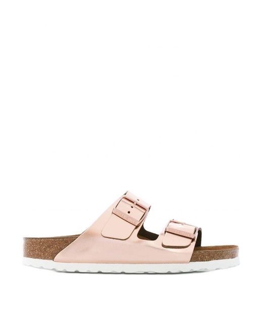Birkenstock Pink Arizona Natural Leather
