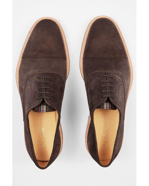 Paul Smith Brown Balthazar Suede Shoes for men