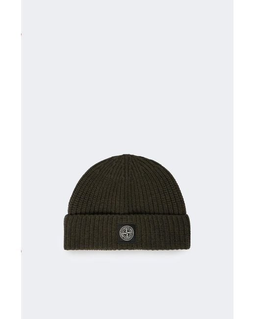 Stone Island Green Patch Logo N100012 Hat for men