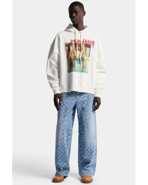 DSquared² Blue BAGGY Carpenter Jeans for men