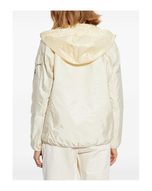 Moncler White Hooded Overshirt